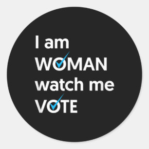 Adesivo Estou Mulher Que Me Assista Votar 2024 Votação Em