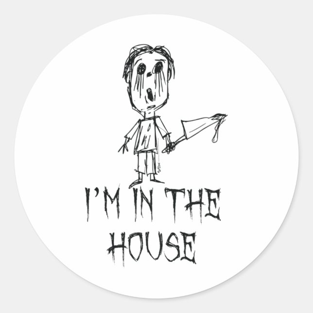 Adesivo Estou no Halloween Figurume Design (Frente)