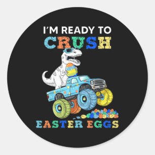 Adesivo Estou Pronta Para Esmagar Ovos De Páscoa Monstrar