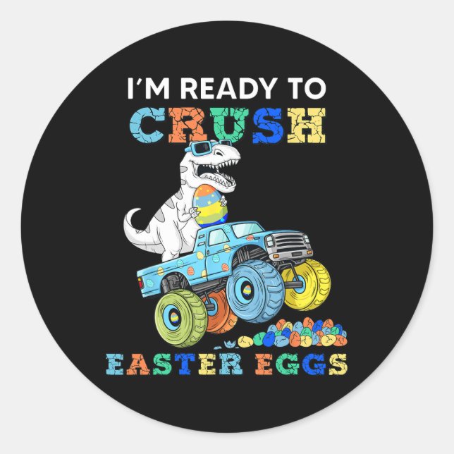 Adesivo Estou Pronta Para Esmagar Ovos De Páscoa Monstrar  (Frente)