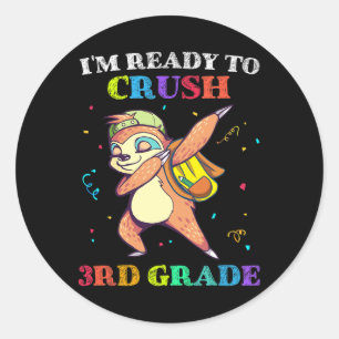 Adesivo Estou Pronto Para Dominar a 3ª Série Sloth Dabbing