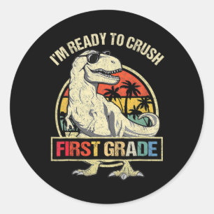 Adesivo Estou pronto para esmagar 1rua de Dinossauro T Rex
