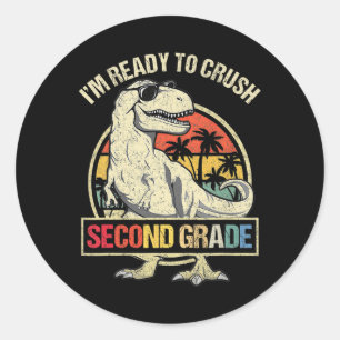 Adesivo Estou pronto para esmagar Dinossauro segundo T Rex