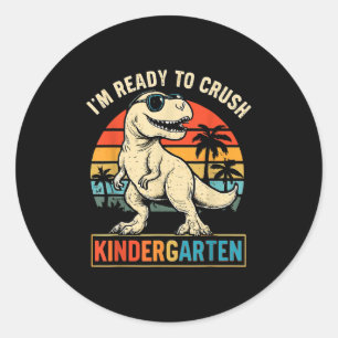 Adesivo Estou Pronto Para Esmagar O Dinossauro Do Jardim D