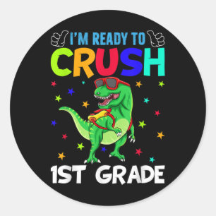 Adesivo Estou Pronto Para Esmagar o T Rex da 1ª Série de V