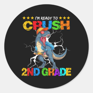 Adesivo Estou Pronto Para Esmagar o T Rex do 2º Ano de Vol