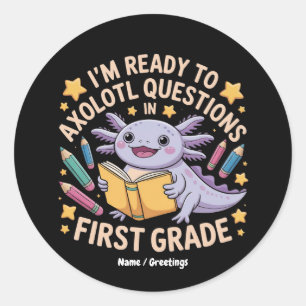 Adesivo Estou pronto para perguntas sobre Axolotl na prime