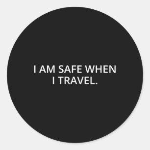 Adesivo Estou Seguro Quando Viagem