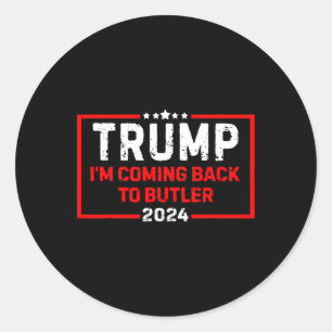 Adesivo Estou voltando para Butler Trump Fight 2024