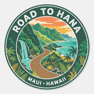 Adesivo Estrada Antiga para Hana no Havaí
