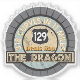 Adesivo Estrada de Motocicleta O Dragão em Negociações