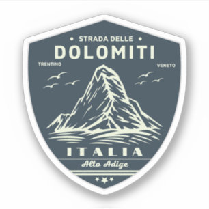 Adesivo Estrada estatal 48 das Dolomitas