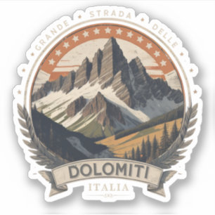 Adesivo Estrada estatal 48 das Dolomitas