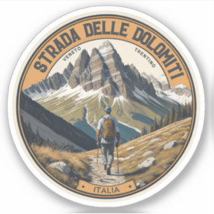 Adesivo Estrada estatal 48 das Dolomitas