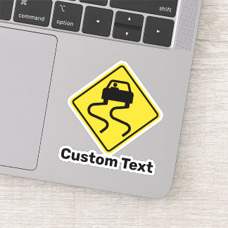 Adesivo Estrada Slippery quando úmida