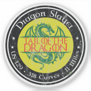 Adesivo Estrada Tail of the Dragon US 129 Moto 01