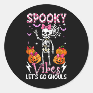 Adesivo Estranho Engraçado Vibes Halloween Ghouls Ghouls B