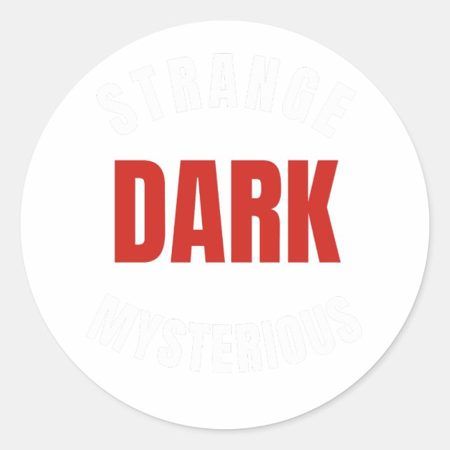 Adesivo estranho escuro e misterioso, Sr. Ballen (Frente)