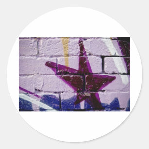 Adesivo Estrela abstrata dos grafites na parede textured