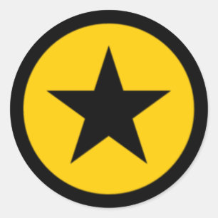 Adesivo estrela amarela