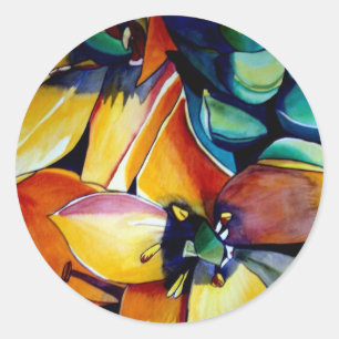 Adesivo Estrela Amarela de Bethlehem flor aquarela