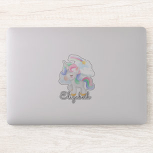 Adesivo Estrela Bela do Arco-Íris Unicórnio