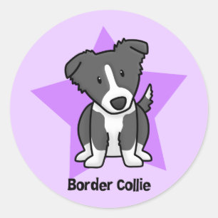 Adesivo Estrela border collie de Kawaii