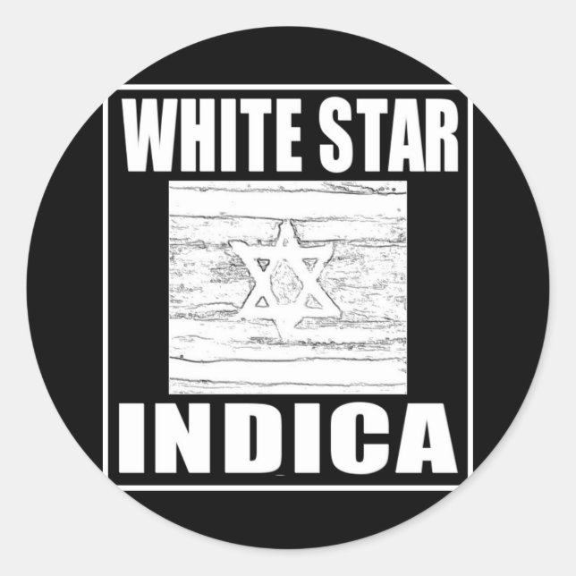 ADESIVO ESTRELA BRANCA INDICA (Frente)