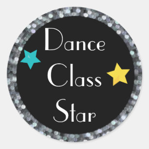 Adesivo Estrela da classe de dança com estrelas