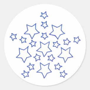 Adesivo Estrela da mandala do teste padrão de estrelas, n