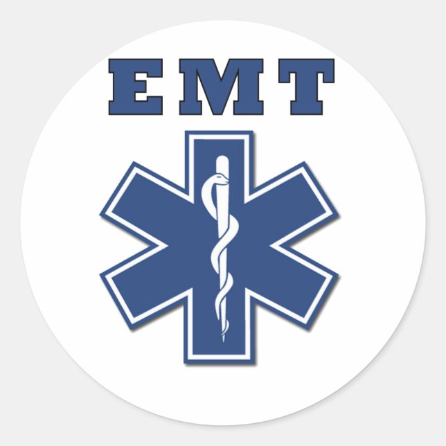 Adesivo Estrela da Vida EMT (Frente)