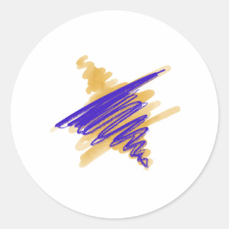 Adesivo Estrela de Aquarela de David Stickers