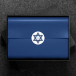 Adesivo Estrela de Davi | Clássico Azul Moderno Feliz Chan<br><div class="desc">O mínimo clássico Bar azul/Bat Mitzvah e a moderna Estrela de David de Chanucá contra um fundo branco cria um elegante e sofisticado design. Para obter outras cores de coordenação ou produtos correspondentes,  visite justFharryn em Zazzle.com. Todos os direitos reservados. #zazzlemade</div>