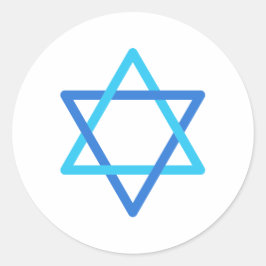 Adesivo Estrela de Davi Estrela Azul Israelense Dia da Ind