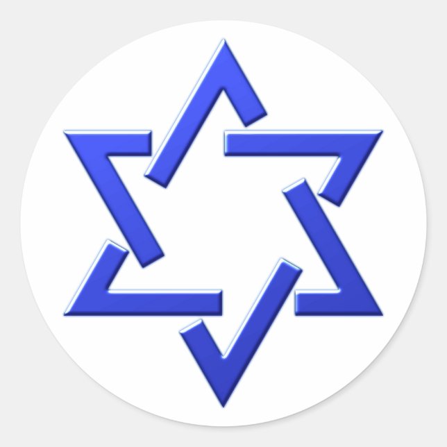 Adesivo Estrela de davi selo Salomon seal (Frente)