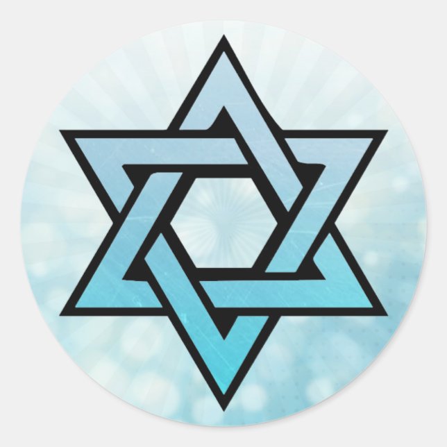 Adesivo Estrela de David Jewish Stickers (Frente)