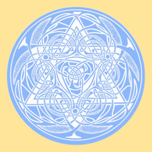 Adesivo Estrela de David ornamentado