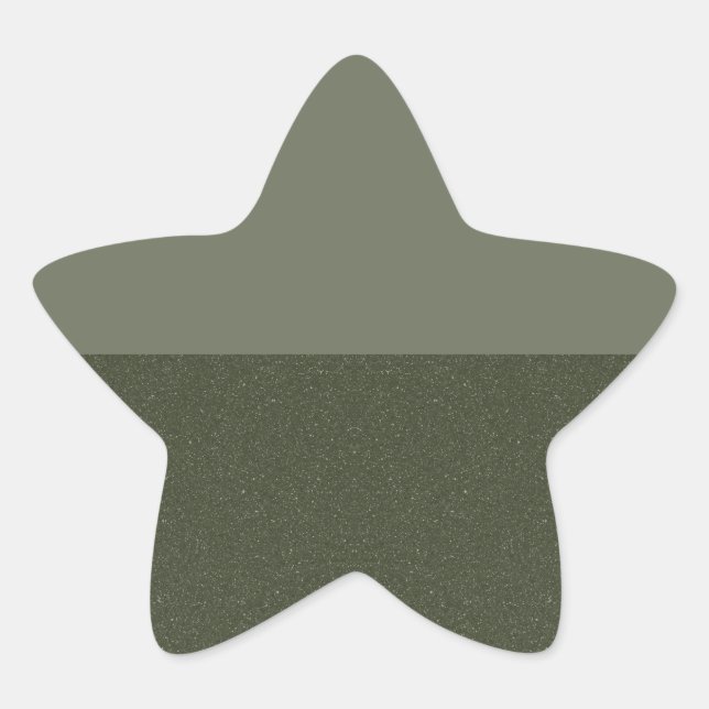 Adesivo Estrela de Duas Cores Verde Musgo – Person (Frente)