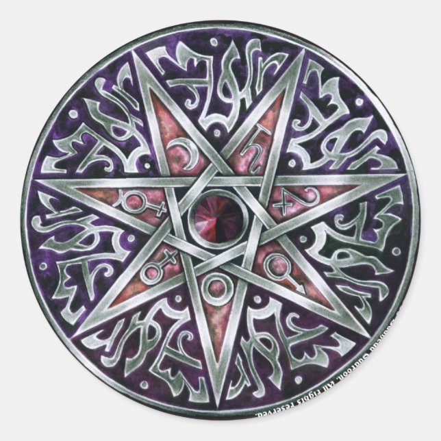 Adesivo Estrela De Fey Sticker Round (Frente)