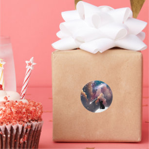 Adesivo Estrela de Fotografação do Espaço em Gato Negro