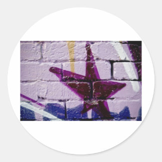 Adesivo Estrela de Grafite na parede texturizada
