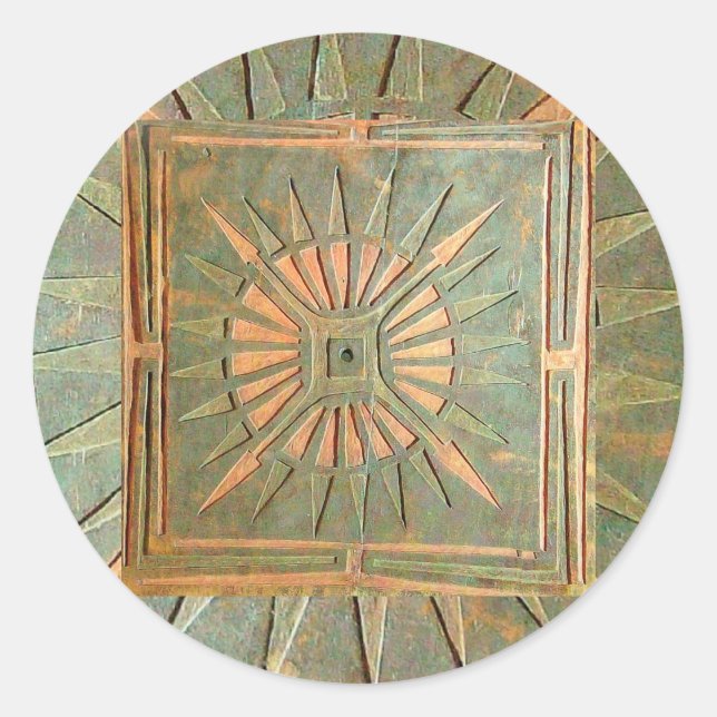 Adesivo ESTRELA DE MANHÃ,verde,amarelo-marrom (Frente)