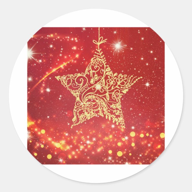 Adesivo Estrela de Natal 112. (Frente)