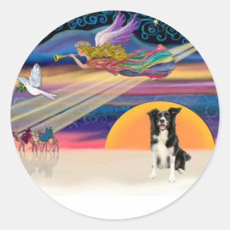 Adesivo Estrela de Natal - Collie de Fronteira 4