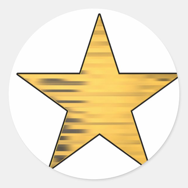Adesivo Estrela de Ouro (Frente)