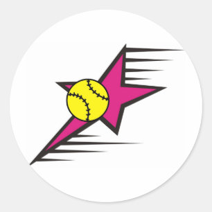 Adesivo Estrela de Softball