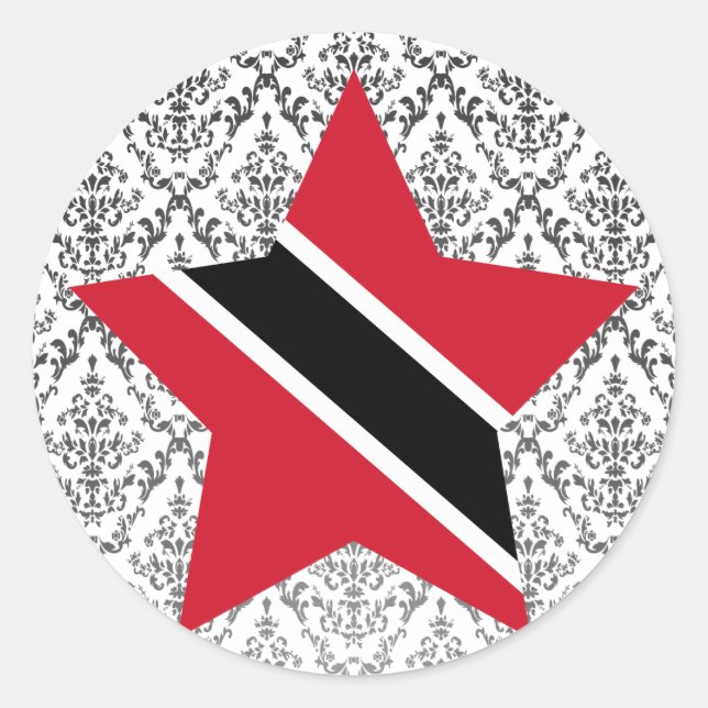 Adesivo Estrela de Trinidad+e+Tobago (Frente)