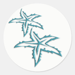 Adesivo Estrela-do-mar turquesa