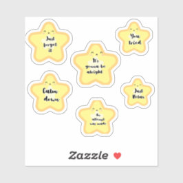 Adesivo Estrela Dourada agressiva passiva