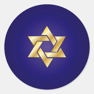 Adesivo Estrela dourada PixDezines de fundo david/DIY